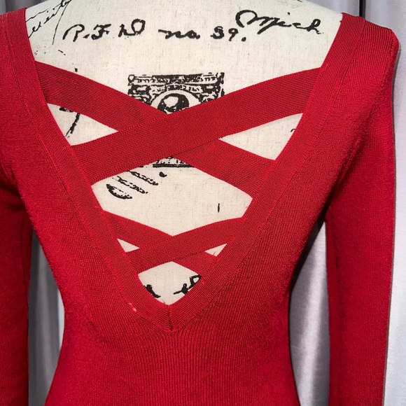 Women's Red Sweater - Picture 2 of 8